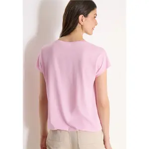 Women's T-shirt Cecil Solid Lace image-3