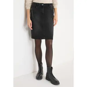 Denim skirt for women Cecil image-5
