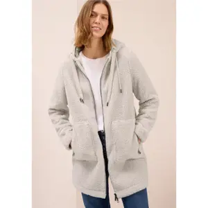 Manteau à capuche femme Cecil Teddy image-1