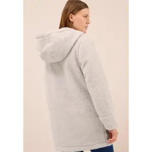 Manteau à capuche femme Cecil Teddy image-2