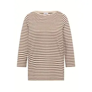 324053-26983-t-shirt-col-bateau-a-rayures-femme-cecil-oat-milk-beige