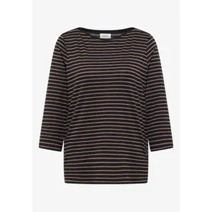 324053-27337-t-shirt-col-bateau-a-rayures-femme-cecil-urban-dark-blue-cocoa-taupe