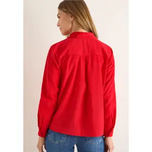 Damen Langarmbluse aus Baumwollcord Cecil image-3