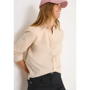 Blusa de manga larga de pana para mujer Cecil image-4