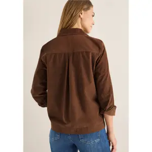 Damen Langarmbluse aus Baumwollcord Cecil image-3