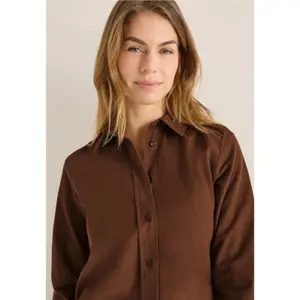Damen Langarmbluse aus Baumwollcord Cecil image-4
