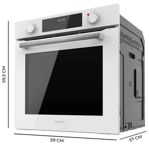Four inbyggd Cecotec Bolero Hexa M226000 Glass White A image-2