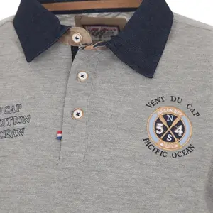 Long sleeve polo for kids Vent du Cap Ecenice image-2