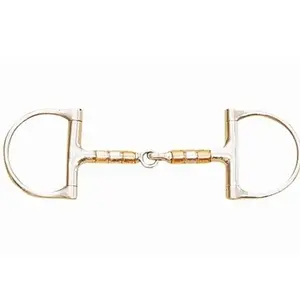 D-ring bit for horse Centaur Jointed Roller Barrel image-0