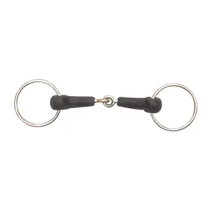 Mors 2 Rings for Horse in Soft Rubber Centaur Jointed Loose image-0