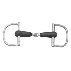 D-Ring Bit for Horse in Soft Rubber Centaur Barrel image-0