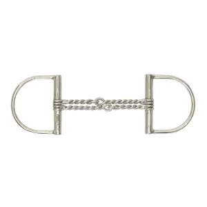 Double Twisted D-Ring Bit for Horse Centaur Hunter image-0
