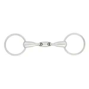 Double snaffle bits for horses Centaur Peanut image-0