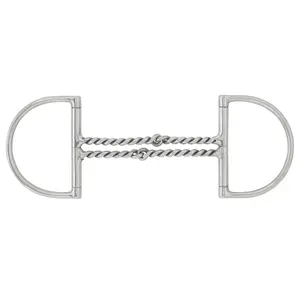 Mors en D for horse with double twisted curved wire Centaur Hunter image-0