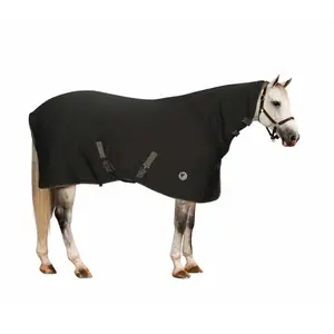 Integrated Neck Drying Fleece Blanket for Horse Centaur Turbo sheet