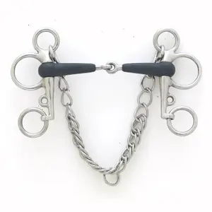 Articulated Gag Bit for Horse Centaur EcoPure Tom Thumb Pelham image-0
