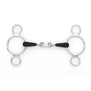 Mors Pessoa with 2 Rings Double Jointed for Horse Centaur EcoPure French Link image-0