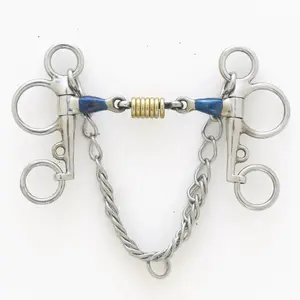 Pelham Double Jointed Bit for Horse Centaur image-0