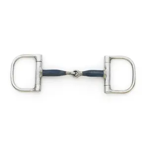 D Ring Bit with Articulated Lever for Horse Centaur Blue Steel image-0