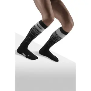 Thermische Ski-Kompressionsstrümpfe aus Merino, Damen CEP Compression