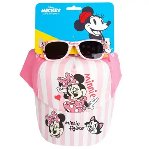 Baseball cap and sunglasses for girls Cerda Disney Minnie (x2)