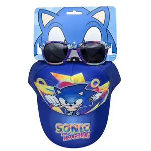 Καπέλο μπέιζμπολ και γυαλιά ηλίου παιδί Cerda Sonic the Hedgehog image-0