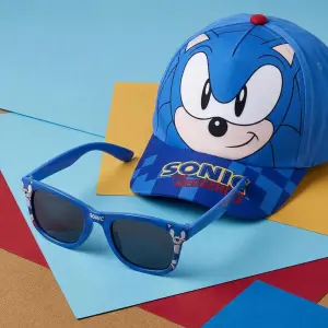 Baseball cap + children's sunglasses Cerda Sonic The Hedgehog image-3