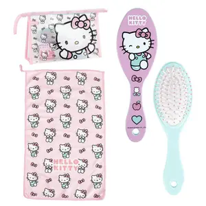 Toiletry Bag with Towel and Hairbrush Cerda Hello Kitty image-0