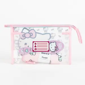 Toiletry Bag with Towel and Hairbrush Cerda Hello Kitty image-1