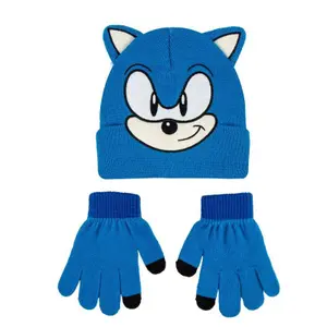 Bonnet + gants enfant Cerda Sonic The Hedgehog image-0