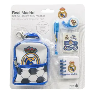 Adjustable Backpack with Pen and Notebook Cerda Real Madrid image-0