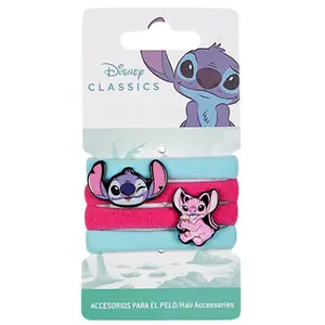 Girl's hair elastic Cerda Disney Stitch (x4) image-0
