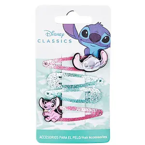 Children's hair clip Cerda Disney Stitch (x4) image-0