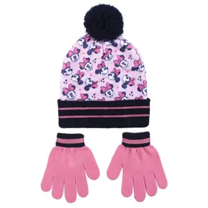 Hat and Gloves for Girls Cerda Disney Minnie image-0