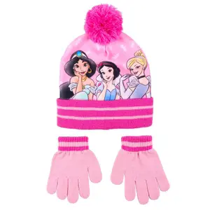 Hat and Gloves for Girls Cerda Disney Princess (x2) image-0