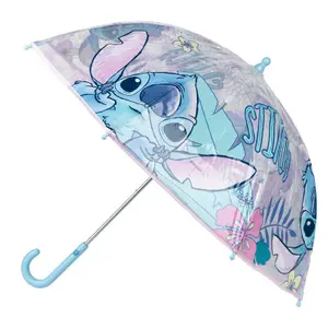 Manual Bubble Umbrella for Kids Cerda Disney Stitch image-0
