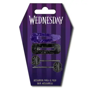 Girl's hair clip Cerda Wednesday (x4) image-0