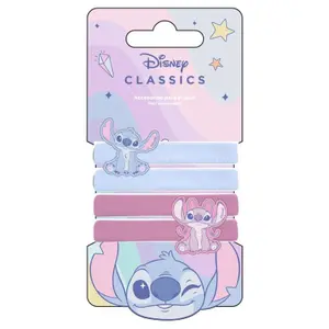 Élastique cheveux enfant Cerda Disney Angel & Stitch 3D (x4) image-0