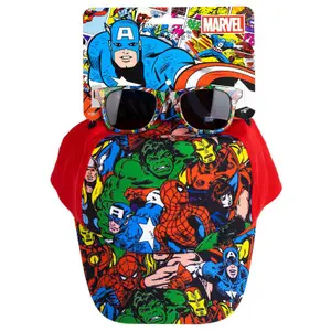 Casquette de baseball + lunettes de soleil enfant Cerda Marvel Avengers image-0