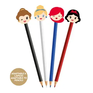 Set of 4 girl erasers Cerda Princess image-2