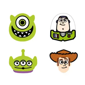 Set di 4 gomme per bambini Cerda Pixar image-1