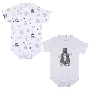 Set of 2 baby bodysuits Cerda Star Wars image-0