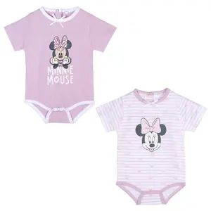 Set of 2 baby bodysuits Cerda Minnie image-0