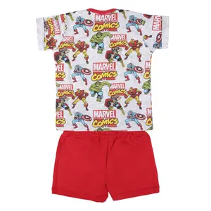 Baby girl t-shirt and shorts set Cerda Marvel image-1