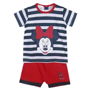 Baby girl t-shirt and shorts set Cerda Minnie image-0