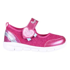 Lightweight eva glitter baby girl sneakers Cerda Peppa pig image-0