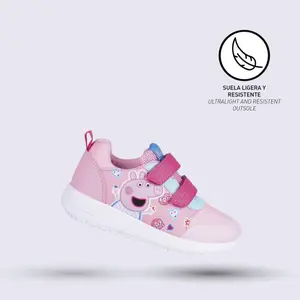 Baby girl's light eva polyester sole sneakers Cerda Peppa pig image-3
