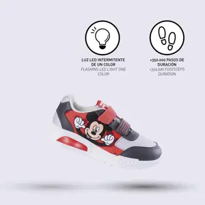 Sneakers with pvc sole and elastic light for kids Cerda Mickey image-4