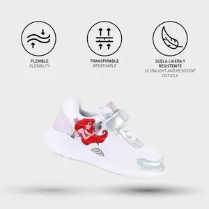 Baby girl's light eva polyester sole sneakers Cerda Princess la sirenita image-3