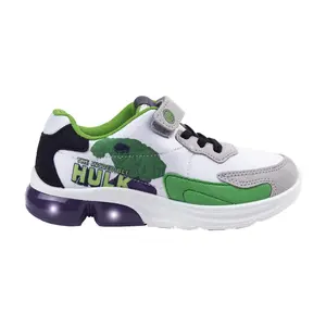 Baby boy sneakers with pvc sole and light Cerda Avengers Hulk image-0